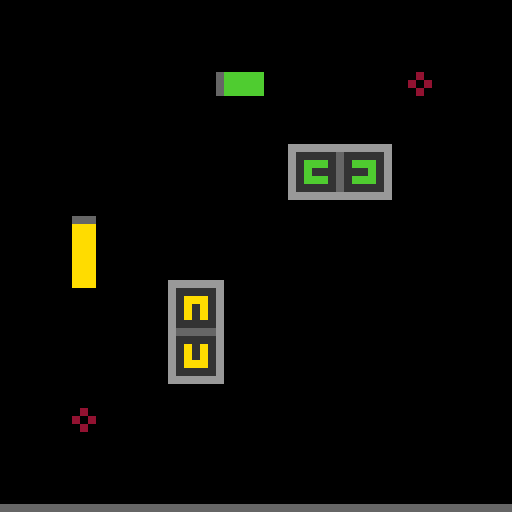 S5I5 start state — two distinct interactive elements controlling horizontal and vertical position.