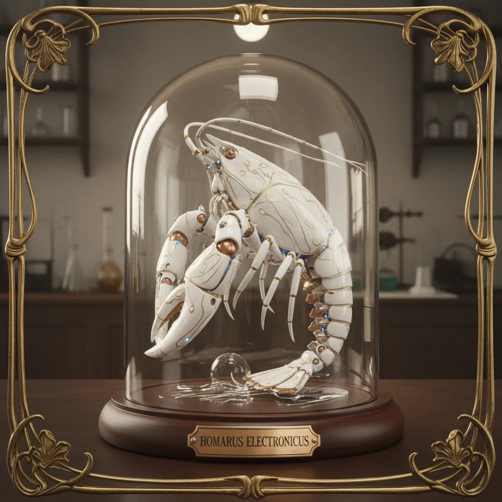 Lobster Blend Glass Bell Jar 2