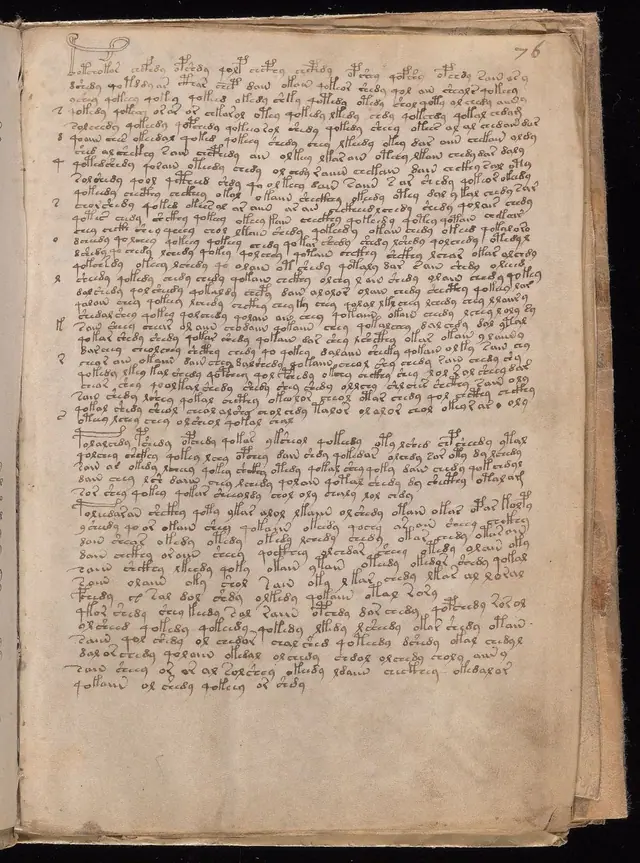 Folio 76r of the Voynich Manuscript, bathing section