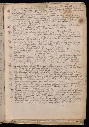 Folio 104r of the Voynich Manuscript