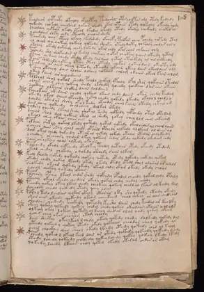 Folio 108r of the Voynich Manuscript