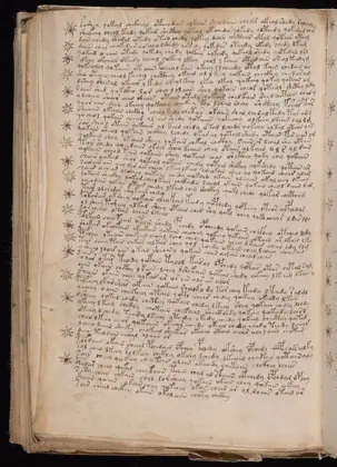 Folio 111v of the Voynich Manuscript