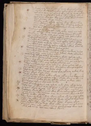 Folio 112v of the Voynich Manuscript