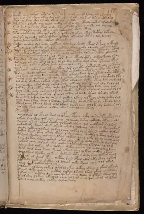 Folio 116r of the Voynich Manuscript