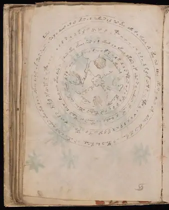 Folio 57v of the Voynich Manuscript