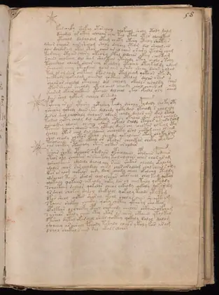 Folio 58r of the Voynich Manuscript
