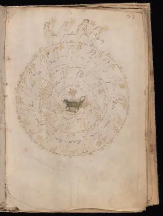 Folio 73r of the Voynich Manuscript